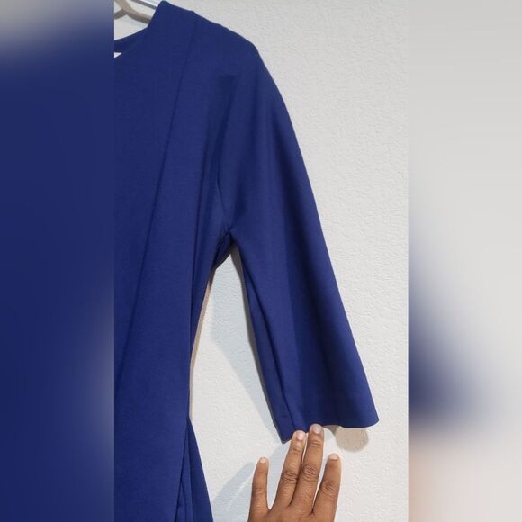 Vintage Gap Blue Box Pleated Dress Size 10 - Picture 3 of 10